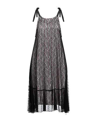REBEL QUEEN by LIU •JO Midi dress Black 70% Polyamide, 30% Viscose