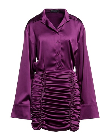 ACTUALEE Vestito chemisier Prugna 100% Poliestere