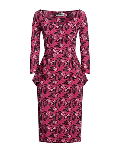 CHIARA BONI LA PETITE ROBE Midi dress Fuchsia 72% Polyamide, 28% Elastane