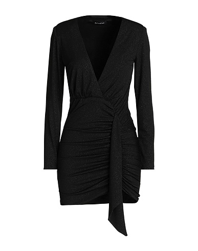 ACTUALEE Kurzes Kleid Schwarz 96% Polyester, 4% Elastan