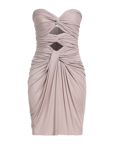 SAINT LAURENT Vestito corto TORTORA 100% Viscosa