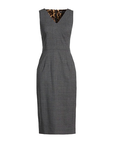 DOLCE&GABBANA Sheath dress NERO 95% Virgin Wool, 5% Elastane