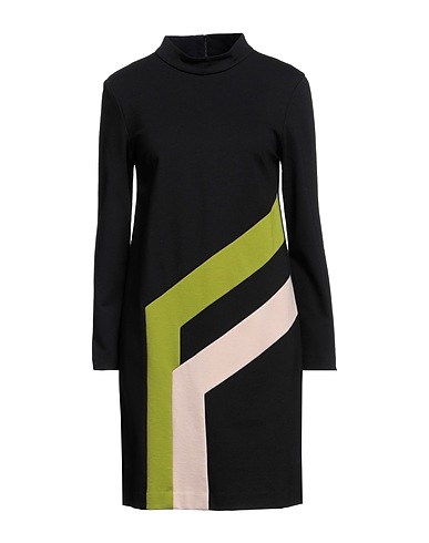 1-ONE Short dress Black 69% Viscose, 25% Polyamide, 6% Elastane
