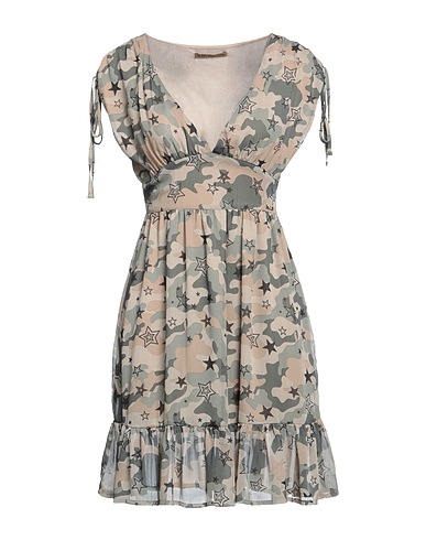 DENNY ROSE Short dress Beige 100% Polyester