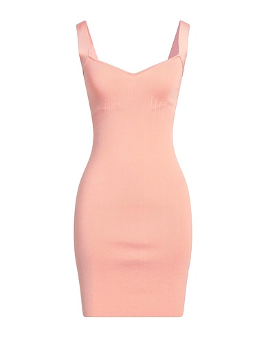 GUESS Minivestido Rosa 85% Viscosa, 13% Poliéster, 2% Elastán