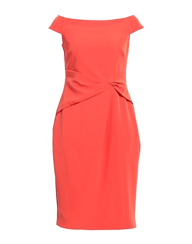 LAUREN RALPH LAUREN Office dress CREPE OFF-THE-SHOULDER DRESS
 Orange 89% Polyester, 11% Elastane
