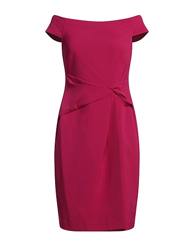 LAUREN RALPH LAUREN Office dress CREPE OFF-THE-SHOULDER DRESS
 Plum 89% Polyester, 11% Elastane