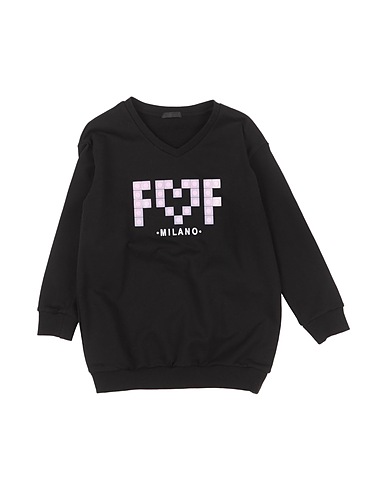 FUN & FUN Dress Black 95% Cotton, 5% Elastane