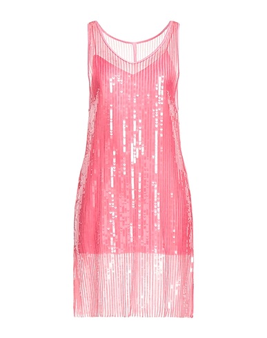 ROTATE BIRGER CHRISTENSEN Sequin dress Pink 80% Recycled polyester, 20% Elastane