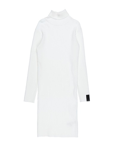 MET JEANS Dress White 42% Viscose, 30% Nylon, 28% Polyester