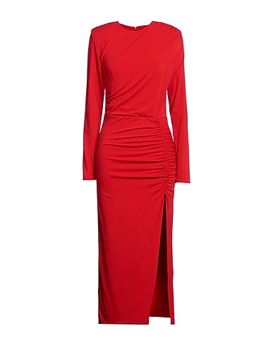 FEDERICA TOSI Midi dress Red 76% Acetate, 19% Polyamide, 5% Elastane