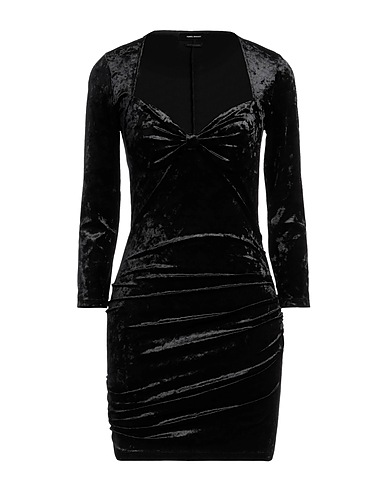 MARANT ÉTOILE Short dress Black 93% Polyester, 7% Elastane