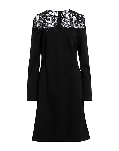 ERMANNO SCERVINO Midi dress Black 49% Polyester, 46% Cotton, 5% Elastane