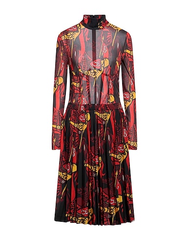 BURBERRY Midi dress Rust 80% Viscose, 20% Polyamide
