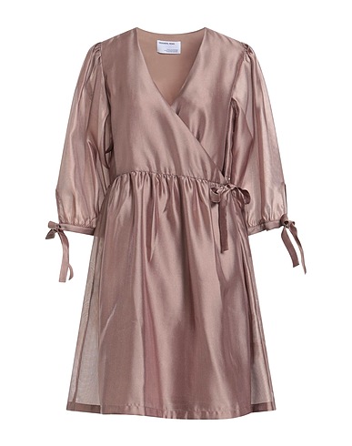 DESIGNERS REMIX Hemdkleid Maulwurfsgrau 60% Polyester, 40% Recyceltes Polyester