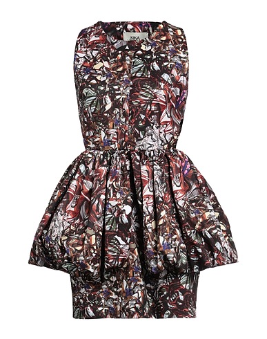 KIKA VARGAS Vestito corto Marrone 100% Poliestere