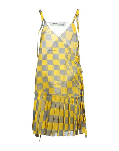 OFF-WHITE™ Midi dress Yellow 100% Polyester