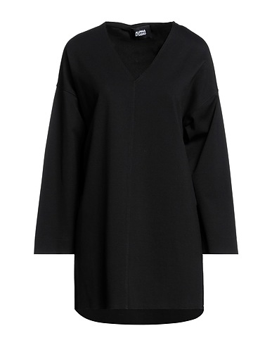 ALPHA STUDIO Office dress Black 70% Viscose, 22% Polyamide, 8% Elastane