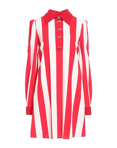DOLCE&GABBANA Shirt dress Red 92% Viscose, 4% Acetate, 4% Elastane