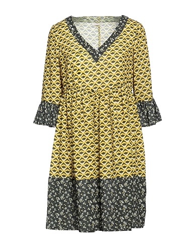 FRACOMINA Robe courte Moutarde 100% Polyester
