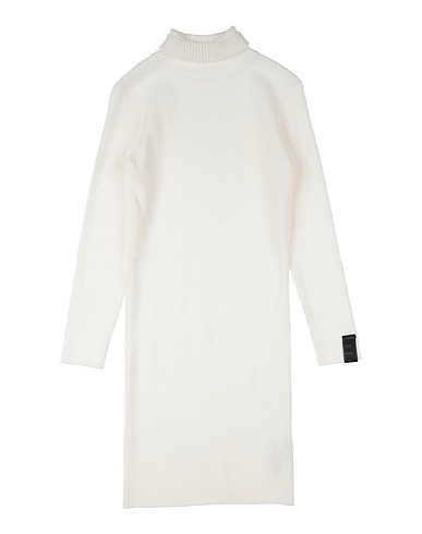 MET JEANS Vestito Bianco 42% Viscosa, 30% Nylon, 28% Poliestere