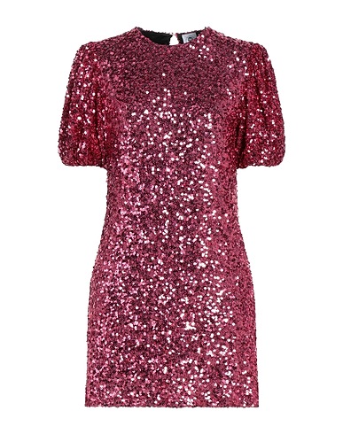 LE VOLIÈRE Short dress Fuchsia 97% Polyester, 3% Elastane