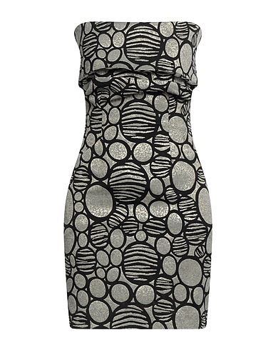 NORA BARTH Kurzes Kleid Platin 47% Baumwolle, 29% Polyester, 17% Acryl, 4% Wolle, 3% Andere Fasern