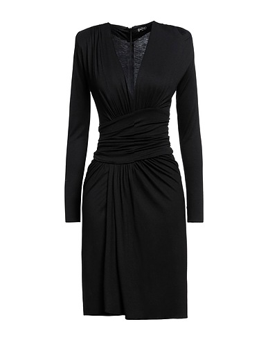 LIU •JO Midi dress Black 94% Viscose, 6% Elastane