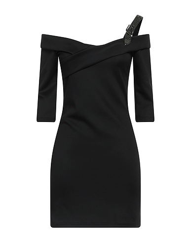 TRASH & LUXURY Short dress Black 95% Polyester, 5% Elastane