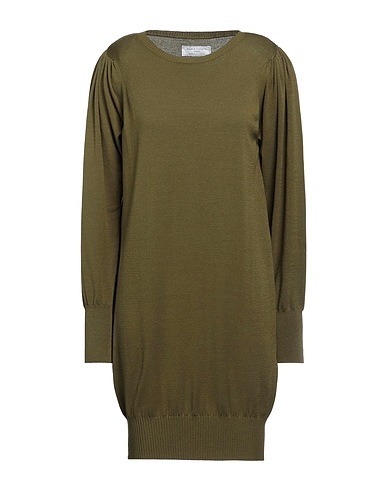 SOCIÉTÉ ANONYME Short dress Military green 72% Viscose, 28% Polyester