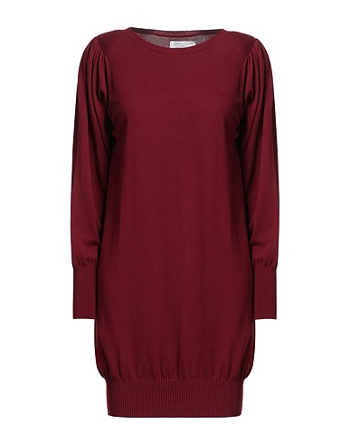 SOCIÉTÉ ANONYME Short dress Burgundy 72% Viscose, 28% Polyester