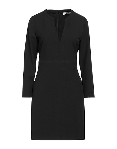 GRIFONI Vestito corto Nero 68% Poliestere, 29% Viscosa, 3% Elastan