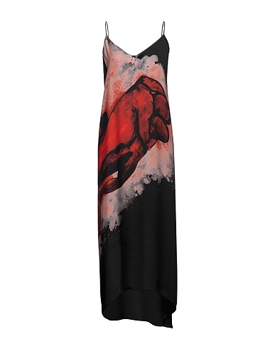 ISABEL BENENATO Midi dress Black 100% Silk