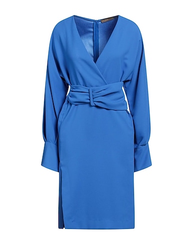 SIMONA CORSELLINI Short dress Azure 100% Polyester