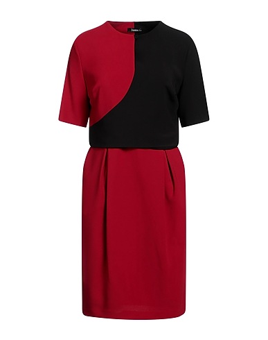 HANITA Short dress Red 91% Polyester, 9% Elastane