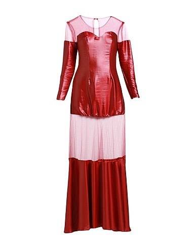FELEPPA Vestito lungo Mattone 100% Poliestere, Elastan