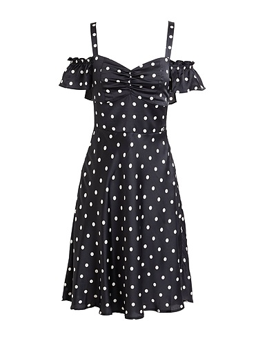 GUESS Vestito lungo Nero 100% Poliestere