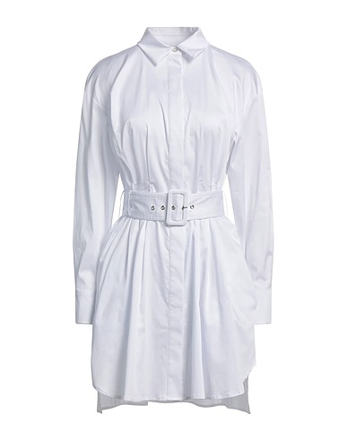 GUESS Office dress White 97% Polyester, 3% Elastane