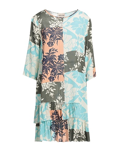 SEMICOUTURE Vestito corto Celeste 100% Viscosa
