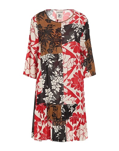 SEMICOUTURE Vestito corto Marrone 100% Viscosa