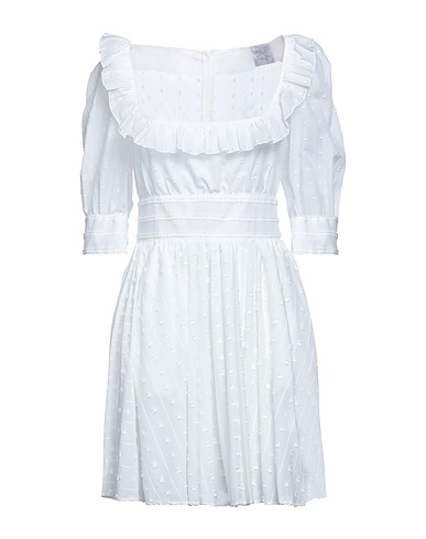 THIERRY COLSON Short dress White 100% Cotton