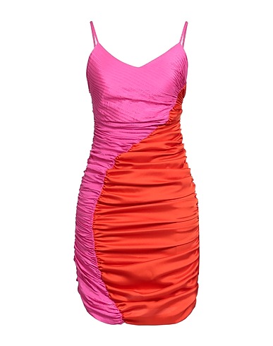 AHLUWALIA Vestito corto Magenta 52% Poliestere riciclato, 48% Poliestere