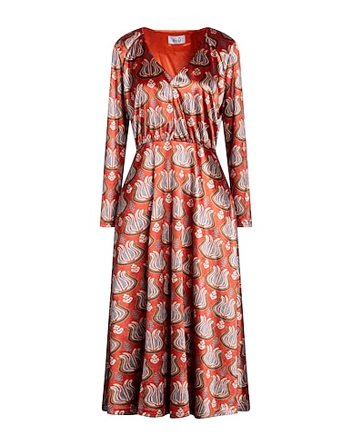 NIŪ Midi dress Rust 67% Acetate, 33% Polyester