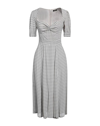 ELISABETTA FRANCHI Midi dress Light grey 100% Viscose