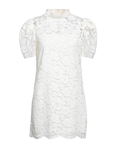 MARC JACOBS Short dress Ivory 61% Cotton, 27% Nylon, 12% Rayon