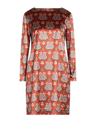 NIŪ Short dress Rust 100% Polyester