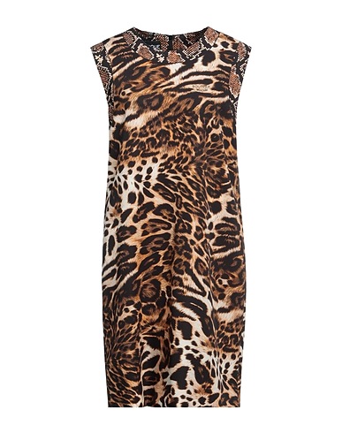 BOUTIQUE MOSCHINO Short dress Sand 90% Polyester, 10% Elastane