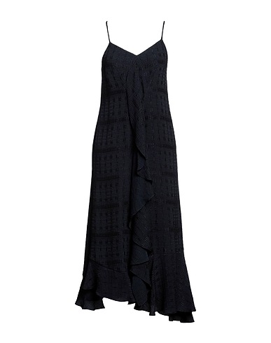 VICTORIA BECKHAM Midi dress Midnight blue 71% Viscose, 18% Silk, 11% Polyamide