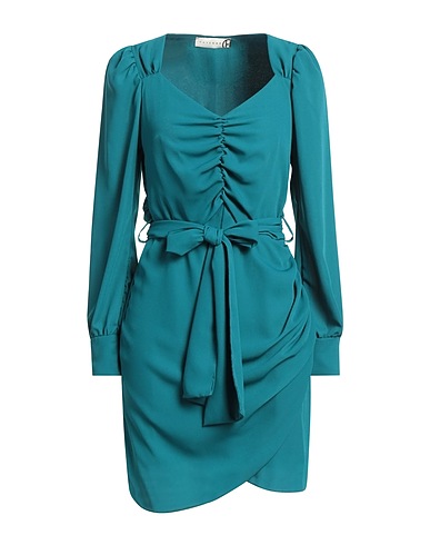 HAVEONE Short dress Deep teal 100% Polyester