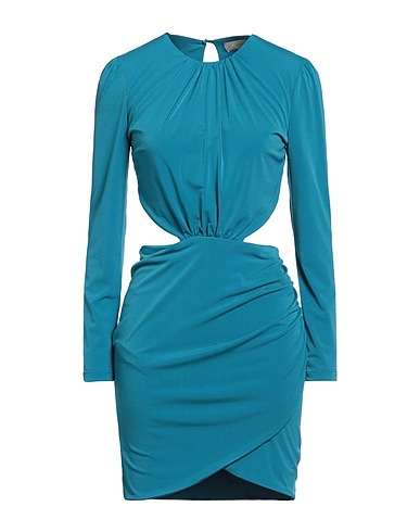 HAVEONE Short dress Deep teal 95% Polyester, 5% Elastane